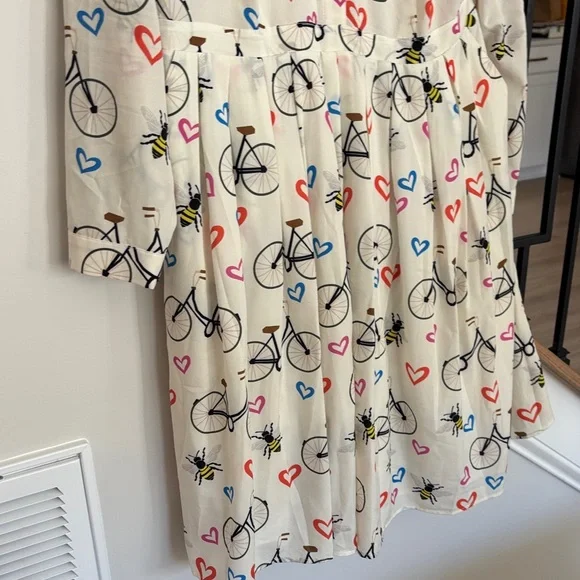 Eloquii Bicycle Print Dress size 14 - Picture 5 of 7